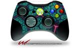 Decal Skin compatible with XBOX 360 Wireless Controller Linear Cosmos Teal (CONTROLLER NOT INCLUDED)