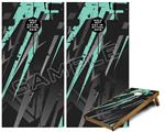 Cornhole Game Board Vinyl Skin Wrap Kit - Premium Laminated - Baja 0014 Seafoam Green fits 24x48 game boards (GAMEBOARDS NOT INCLUDED)