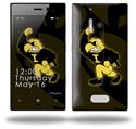 Iowa Hawkeyes Herky on Black - Decal Style Skin (fits Nokia Lumia 928)