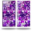 Purple Checker Graffiti - Decal Style Skin (fits Nokia Lumia 928)