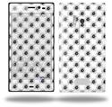 Kearas Daisies Black on White - Decal Style Skin (fits Nokia Lumia 928)