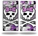 Princess Skull Purple - Decal Style Skin (fits Nokia Lumia 928)