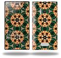 Floral Pattern Orange - Decal Style Skin (fits Nokia Lumia 928)