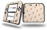 Flowers Pattern 15 - Decal Style Vinyl Skin fits Nintendo 2DS - 2DS NOT INCLUDED