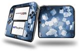 Bokeh Squared Blue - Decal Style Vinyl Skin fits Nintendo 2DS - 2DS NOT INCLUDED