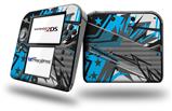 Baja 0032 Blue Medium - Decal Style Vinyl Skin fits Nintendo 2DS - 2DS NOT INCLUDED