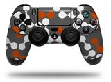 WraptorSkinz Skin compatible with Sony PS4 Dualshock Controller PlayStation 4 Original Slim and Pro Locknodes 04 Burnt Orange (CONTROLLER NOT INCLUDED)