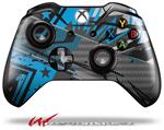 Decal Skin Wrap fits Microsoft XBOX One Wireless Controller Baja 0032 Blue Medium