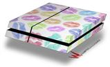 Vinyl Decal Skin Wrap compatible with Sony PlayStation 4 Original Console Rainbow Lips White (PS4 NOT INCLUDED)