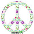 Kearas Tribal 1 - Peace Sign Car Window Decal 6 x 6 inches