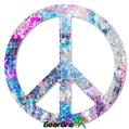 Graffiti Splatter - Peace Sign Car Window Decal 6 x 6 inches