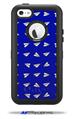 Paper Planes Royal Blue - Decal Style Vinyl Skin fits Otterbox Defender iPhone 5C Case (CASE SOLD SEPARATELY)