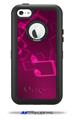 Bokeh Music Hot Pink - Decal Style Vinyl Skin fits Otterbox Defender iPhone 5C Case (CASE SOLD SEPARATELY)