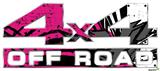 Baja 0040 Fuchsia Hot Pink - 4x4 Decal Bolted 13x5.5 (2 Decal Set)