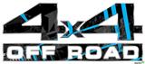 Baja 0004 Blue Medium - 4x4 Decal Bolted 13x5.5 (2 Decal Set)