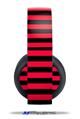 Vinyl Decal Skin Wrap compatible with Original Sony PlayStation 4 Gold Wireless Headphones Stripes Red (PS4 HEADPHONES  NOT INCLUDED)