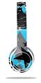 Skin Decal Wrap compatible with Beats Solo 2 WIRED Headphones SceneKid Blue (HEADPHONES NOT INCLUDED)