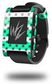 Kearas Daisies Stripe Sea Foam - Decal Style Skin fits original Pebble Smart Watch (WATCH SOLD SEPARATELY)