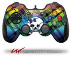 Rainbow Plaid Skull - Decal Style Skin fits Logitech F310 Gamepad Controller (CONTROLLER SOLD SEPARATELY)