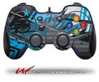 Baja 0032 Blue Medium - Decal Style Skin fits Logitech F310 Gamepad Controller (CONTROLLER SOLD SEPARATELY)