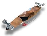 Kayla DeLancey Black Bikini 1 - Decal Style Vinyl Wrap Skin fits Longboard Skateboards up to 10"x42" (LONGBOARD NOT INCLUDED)