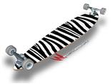 Grunge RJ Zebra Blackandwhite - Decal Style Vinyl Wrap Skin fits Longboard Skateboards up to 10"x42" (LONGBOARD NOT INCLUDED)