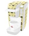 Decal Style Vinyl Skin compatible with Keurig K10 / K15 Mini Plus Coffee Makers Nautical Anchors Away 02 Yellow Sunshine (KEURIG NOT INCLUDED)