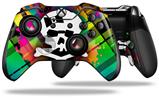 Rainbow Plaid Skull - Decal Style Skin fits Microsoft XBOX One ELITE Wireless Controller