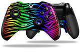 Rainbow Zebra - Decal Style Skin fits Microsoft XBOX One ELITE Wireless Controller