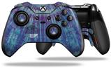 Tie Dye Blue Shale - Decal Style Skin fits Microsoft XBOX One ELITE Wireless Controller