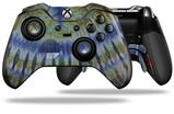 Tie Dye Green Stripes - Decal Style Skin fits Microsoft XBOX One ELITE Wireless Controller