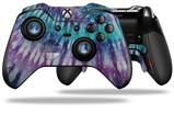 Tie Dye Purple Stripes - Decal Style Skin fits Microsoft XBOX One ELITE Wireless Controller