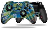 Tie Dye Peace Sign Swirl - Decal Style Skin fits Microsoft XBOX One ELITE Wireless Controller