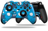 Starfish and Sea Shells Blue Medium - Decal Style Skin fits Microsoft XBOX One ELITE Wireless Controller