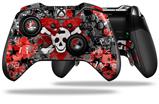 Emo Skull Bones - Decal Style Skin fits Microsoft XBOX One ELITE Wireless Controller