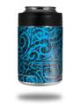 Skin Decal Wrap for Yeti Colster, Ozark Trail and RTIC Can Coolers - Folder Doodles Blue Medium (COOLER NOT INCLUDED)