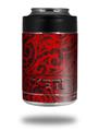 Skin Decal Wrap for Yeti Colster, Ozark Trail and RTIC Can Coolers - Folder Doodles Red (COOLER NOT INCLUDED)