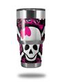 Skin Decal Wrap for Yeti Tumbler Rambler 30 oz Splatter Girly Skull (TUMBLER NOT INCLUDED)