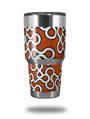 Skin Decal Wrap for Yeti Tumbler Rambler 30 oz Locknodes 03 Burnt Orange (TUMBLER NOT INCLUDED)