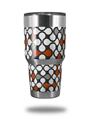 Skin Decal Wrap for Yeti Tumbler Rambler 30 oz Locknodes 05 Burnt Orange (TUMBLER NOT INCLUDED)