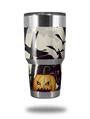 Skin Decal Wrap for Yeti Tumbler Rambler 30 oz Halloween Jack O Lantern and Cemetery Kitty Cat (TUMBLER NOT INCLUDED)