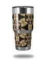 Skin Decal Wrap for Yeti Tumbler Rambler 30 oz Leave Pattern 1 Brown (TUMBLER NOT INCLUDED)