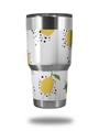 Skin Decal Wrap for Yeti Tumbler Rambler 30 oz Lemon Black and White (TUMBLER NOT INCLUDED)