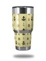 Skin Decal Wrap for Yeti Tumbler Rambler 30 oz Nautical Anchors Away 02 Yellow Sunshine (TUMBLER NOT INCLUDED)