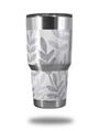 Skin Decal Wrap for Yeti Tumbler Rambler 30 oz Watercolor Leaves Purple (TUMBLER NOT INCLUDED)