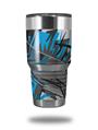 Skin Decal Wrap for Yeti Tumbler Rambler 30 oz Baja 0032 Blue Medium (TUMBLER NOT INCLUDED)