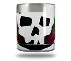 Skin Decal Wrap for Yeti Rambler Lowball - Rainbow Plaid Skull