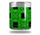 Skin Decal Wrap for Yeti Rambler Lowball - Criss Cross Green