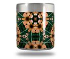 Skin Decal Wrap for Yeti Rambler Lowball - Floral Pattern Orange