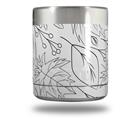 Skin Decal Wrap for Yeti Rambler Lowball - Fall Black On White